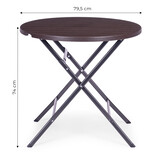 Inklapbare tafel - HDPE houtimitatie - 7,5 kg - weerbestendig