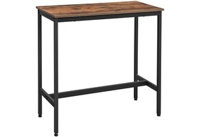 Bartafel - rustiek bruin - 100x40x90 cm - incl. krukken