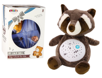 Teddybeer slaaplicht - 25x22x16 cm - dag en nacht modus - katoenwol