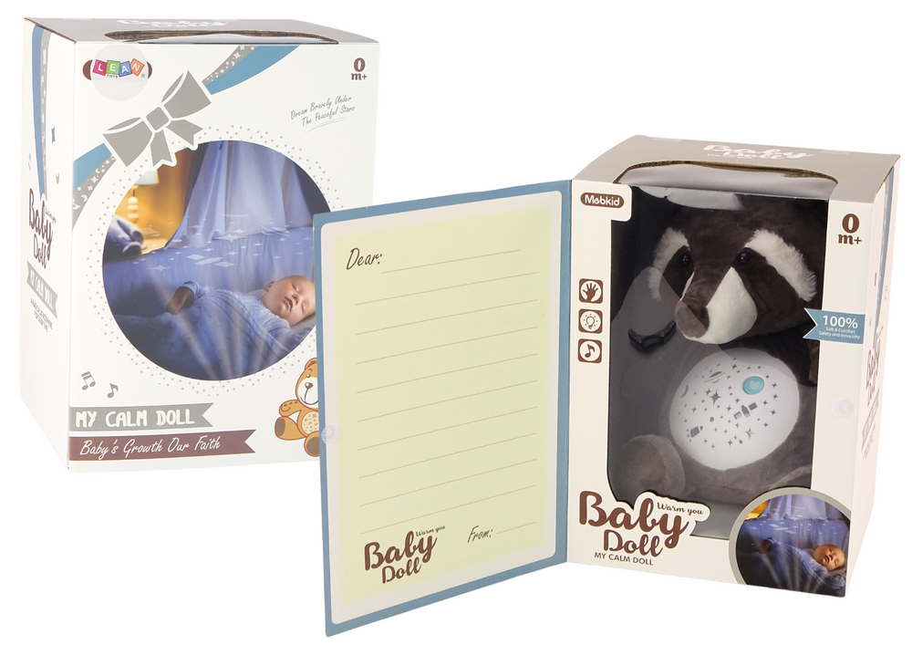 Teddybeer slaaplicht - 25x22x16 cm - dag en nacht modus - katoenwol