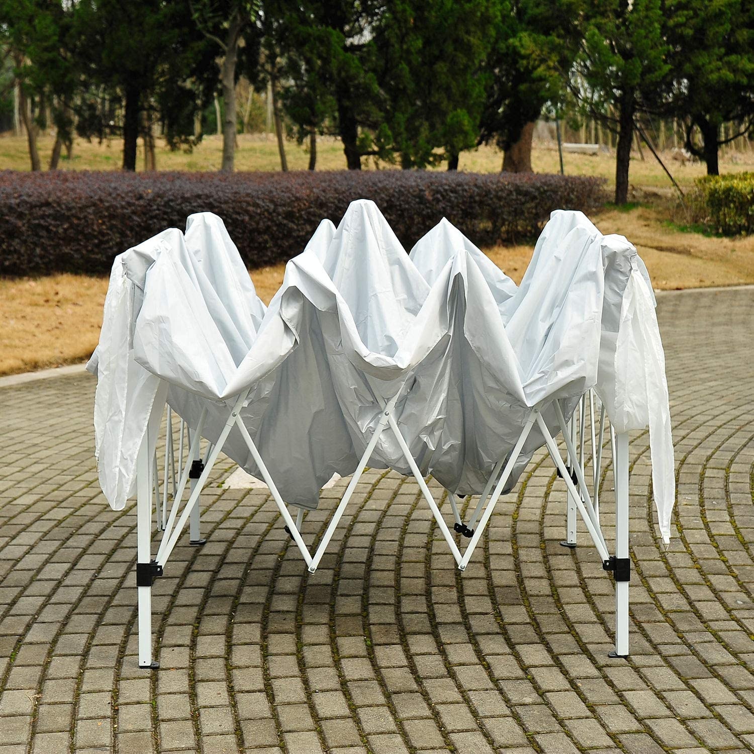 Easy up partytent - 300x300 cm - automatisch - polyester 160 g/m2