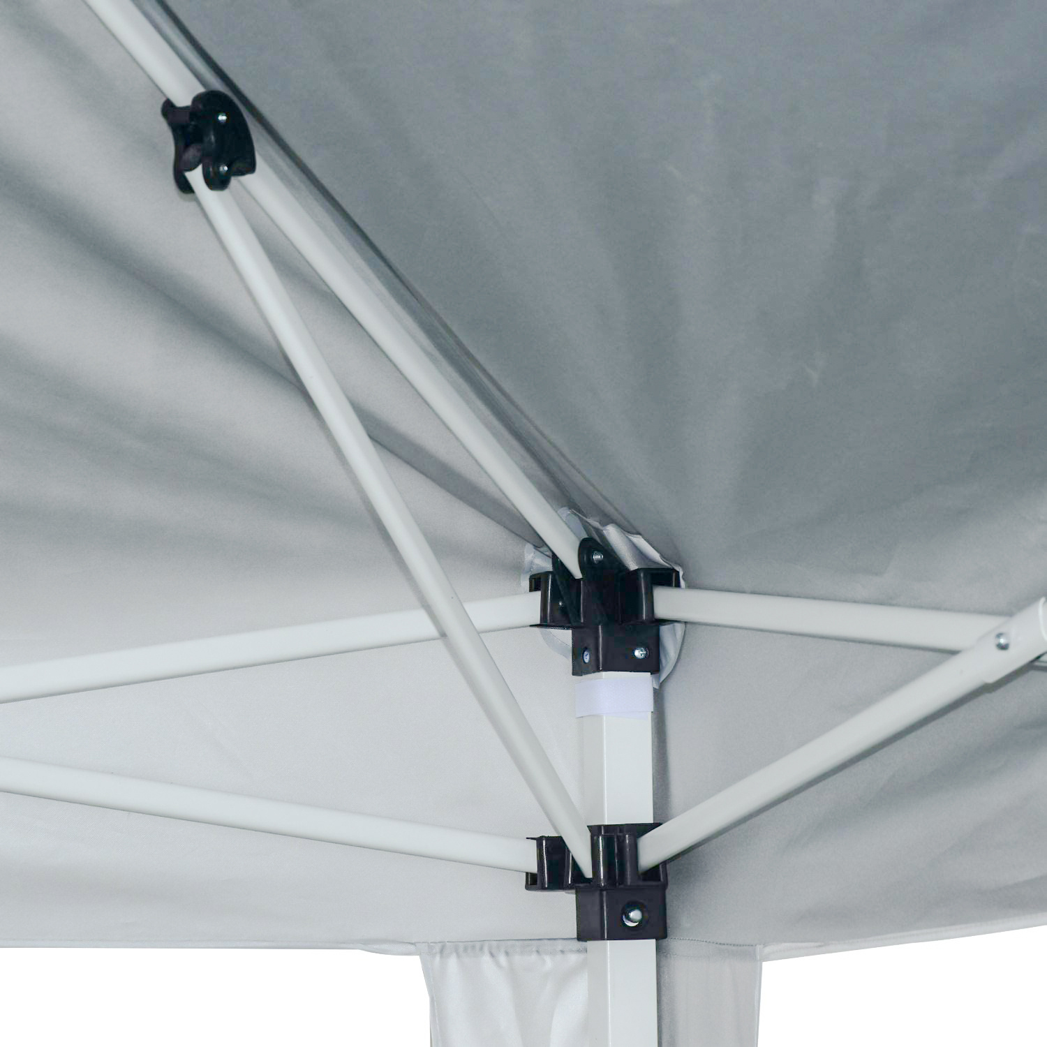 Easy up partytent - 300x300 cm - automatisch - polyester 160 g/m2