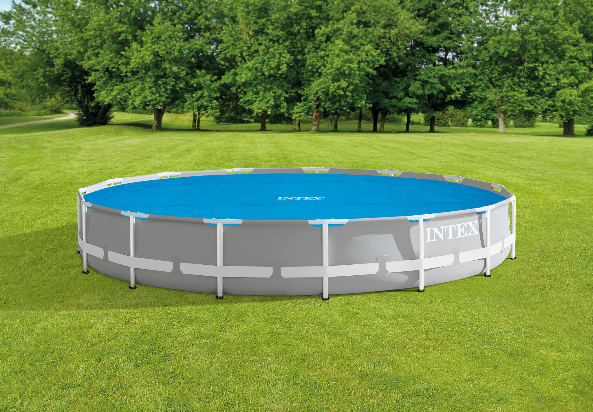 Afdekzeil zwembad rond - 447 cm - 110g/m2 - vinyl
