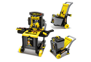 Speelgoed werkbank - 3-in-1 - 17 onderdelen - 59 x 42 x 46,5 cm