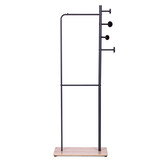 Kledingrek - zwart - metaal - 167 x 60 x 30 cm