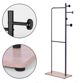 Kledingrek - zwart - metaal - 167 x 60 x 30 cm