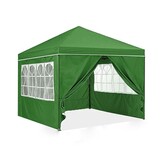 Paviljoen 3x3 - met ramen - zelfopzettend - weerbestendig