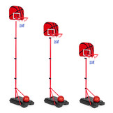 Kinderbasketbalring - verstelbare hoogte - gepoedercoat staal - inclusief bal en pomp