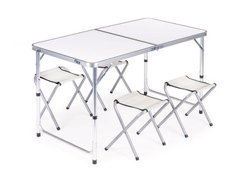 Campingtafel inklapbaar - verstelbare hoogte - beveiliging - ruimtebesparend