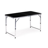 Inklapbare campingtafel - 120x60 cm - verstelbare hoogte - incl. 4 stoelen