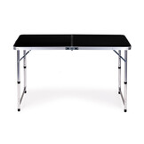 Inklapbare campingtafel - 120x60 cm - verstelbare hoogte - incl. 4 stoelen