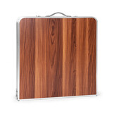 Inklapbare campingtafel - 120x60 cm - 4 stoelen - verstelbare hoogte