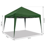 Paviljoen 3x3 - zelfontplooiend - weerbestendig - inclusief tas