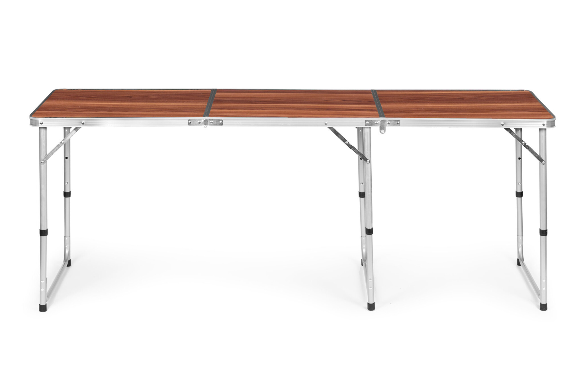 Inklapbare campingtafel - 180x60 cm - verstelbare hoogte - lichtgewicht