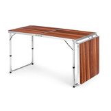 Inklapbare campingtafel - 180x60 cm - verstelbare hoogte - lichtgewicht