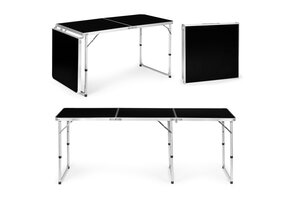 Inklapbare campingtafel - 180 x 60 cm - verstelbare hoogte - lichtgewicht
