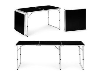 Inklapbare campingtafel - 180 x 60 cm - verstelbare hoogte - lichtgewicht
