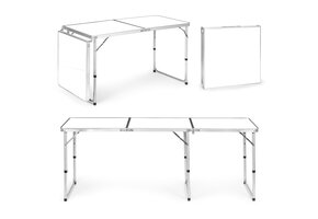 Inklapbare campingtafel - 180x60 cm - lichtgewicht - anti-slip voetjes