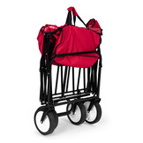 Opvouwbare bolderkar - 70 kg laadvermogen - waterdicht materiaal - grote rubberen banden