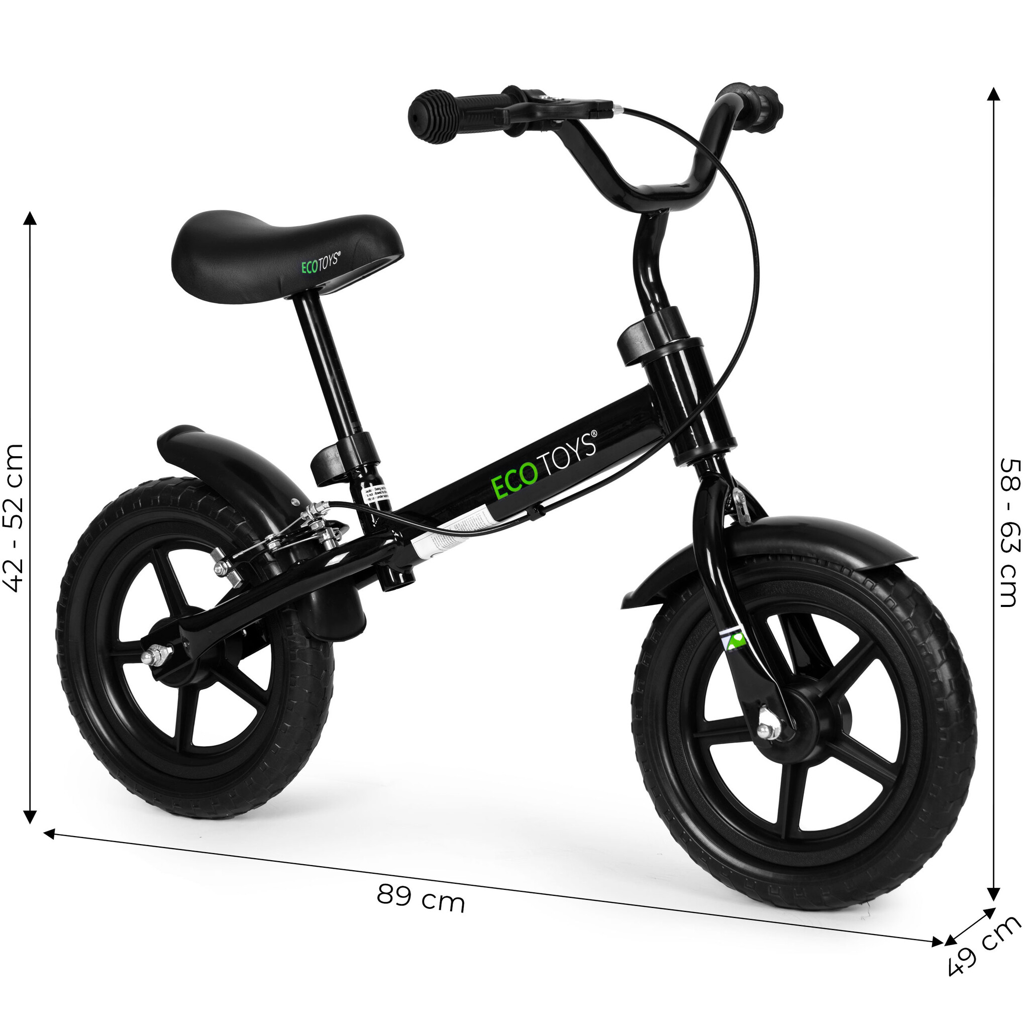 Loopfiets - vanaf 3 jaar - stalen constructie - verstelbaar zadel