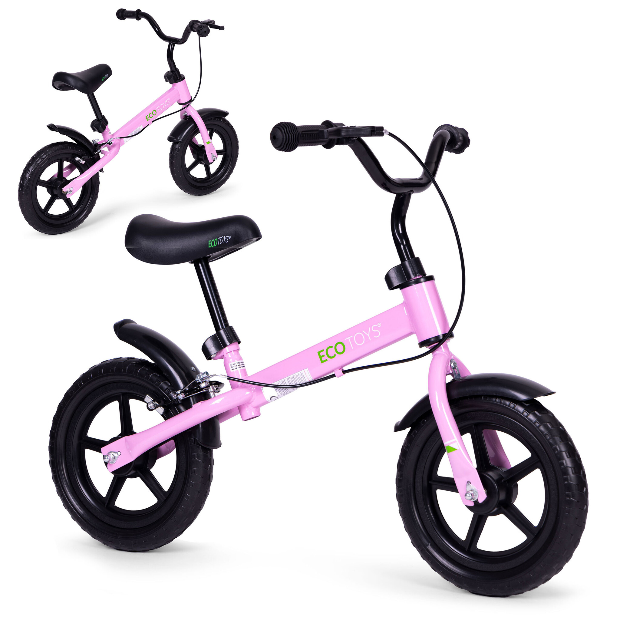 Loopfiets - roze - 52 x 89 x 58 cm - +3 jaar