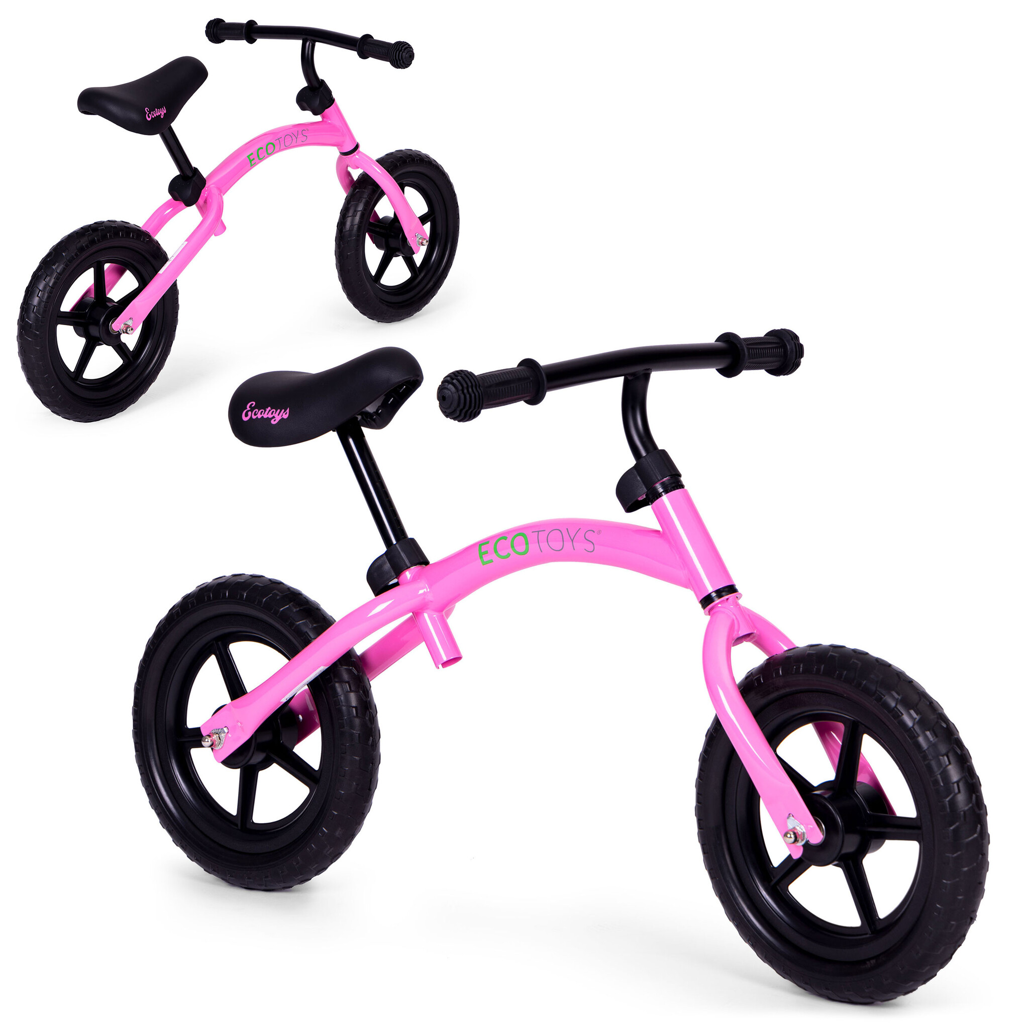 Loopfiets - roze - 49 x 93 x 55 cm - 3+ jaar