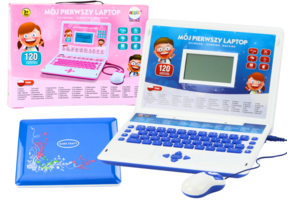 Kinder laptop - blauw - 60 functies - tweetalig
