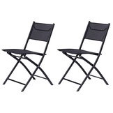 Tuinstoelen - set van 2 - inklapbaar - max. draaggewicht 120 kg