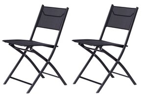 Tuinstoelen - set van 2 - inklapbaar - max. draaggewicht 120 kg