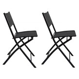 Tuinstoelen - set van 2 - inklapbaar - max. draaggewicht 120 kg