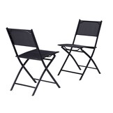 Tuinstoelen - set van 2 - inklapbaar - max. draaggewicht 120 kg