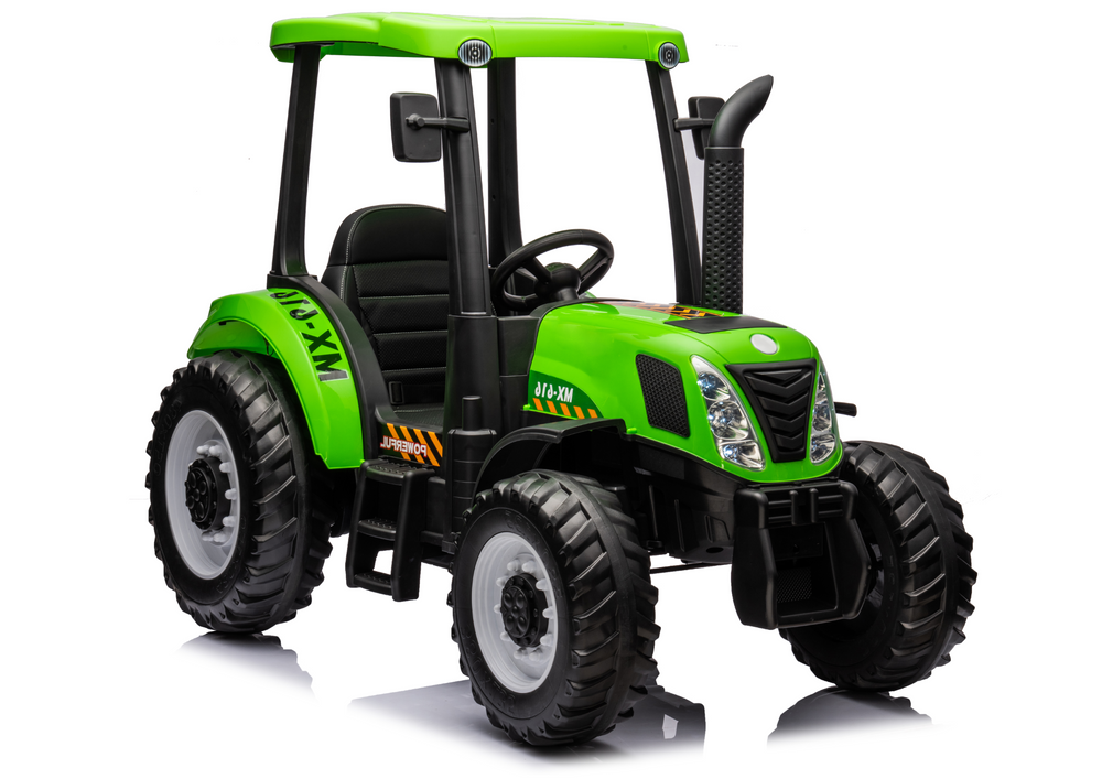 Kinder tractor - groen - 152 x 58 x 53 cm - robuuste bouw