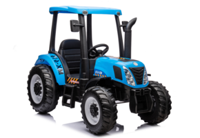 Kinder tractor - blauw - 152 x 58 x 53 cm - stevig en duurzaam