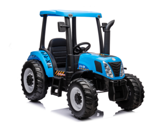 Kinder tractor - blauw - 152 x 58 x 53 cm - stevig en duurzaam