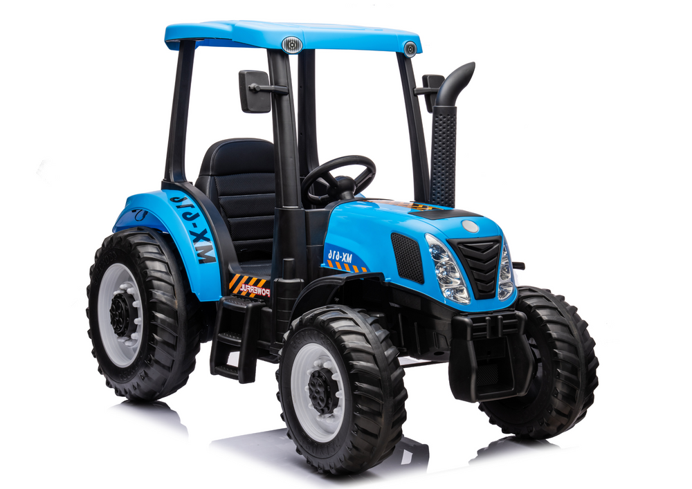 Kinder tractor - blauw - 152 x 58 x 53 cm - stevig en duurzaam