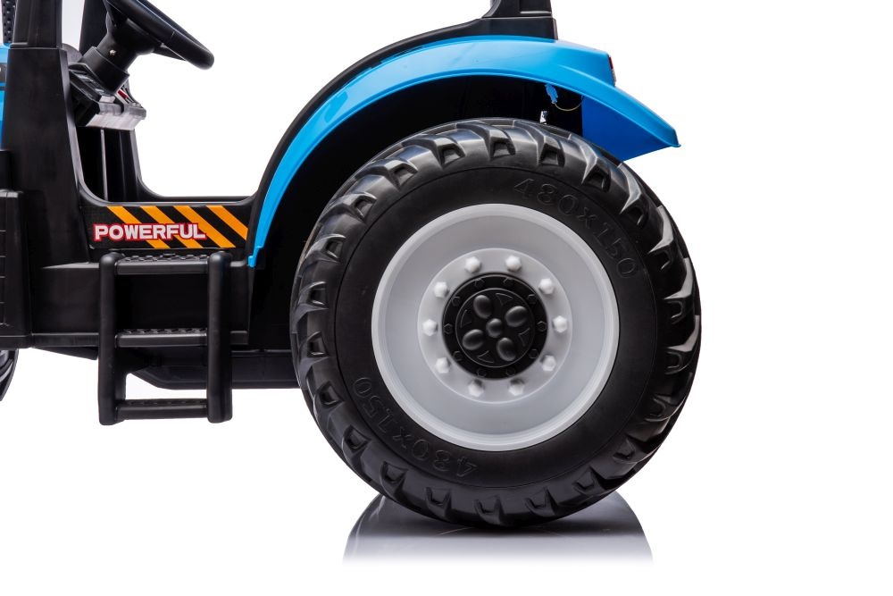 Kinder tractor - blauw - 152 x 58 x 53 cm - stevig en duurzaam
