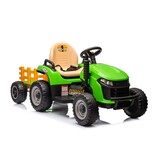 Kinder tractor - groen - 88 x 51 x 35 cm - sterk en duurzaam