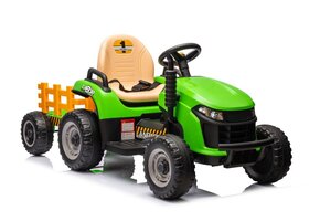 Kinder tractor - groen - 88 x 51 x 35 cm - sterk en duurzaam