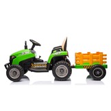 Kinder tractor - groen - 88 x 51 x 35 cm - sterk en duurzaam
