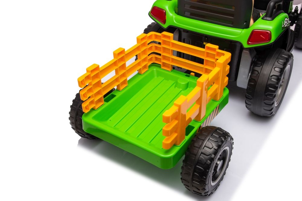 Kinder tractor - groen - 88 x 51 x 35 cm - sterk en duurzaam