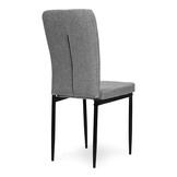 Eetkamerstoelen - grijs - set van 4 - comfortabel design