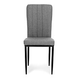 Eetkamerstoelen - grijs - set van 4 - comfortabel design