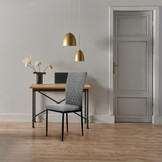 Eetkamerstoelen - set van 4 - grijs - hoogwaardig schuimvulling