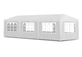 Partytent - 900 x 300 cm - verwijderbare zijwanden - bestand tegen zon en regen