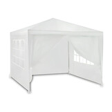 Partytent 3x3 - wit - metalen constructie - met ramen