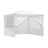 Partytent 3x3 - wit - metalen constructie - met ramen