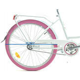 Meisjesfiets - 24 inch - zeer robuust - roze wit