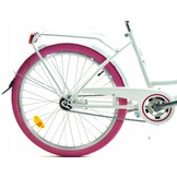 Meisjesfiets - 24 inch - zeer robuust - roze wit