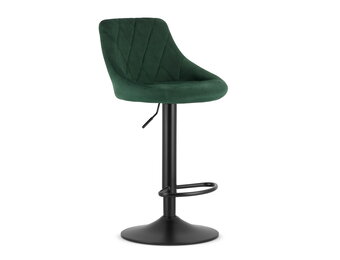 Barkruk groen velvet - 2 stuks - 85-105cm hoogte - draaifunctie