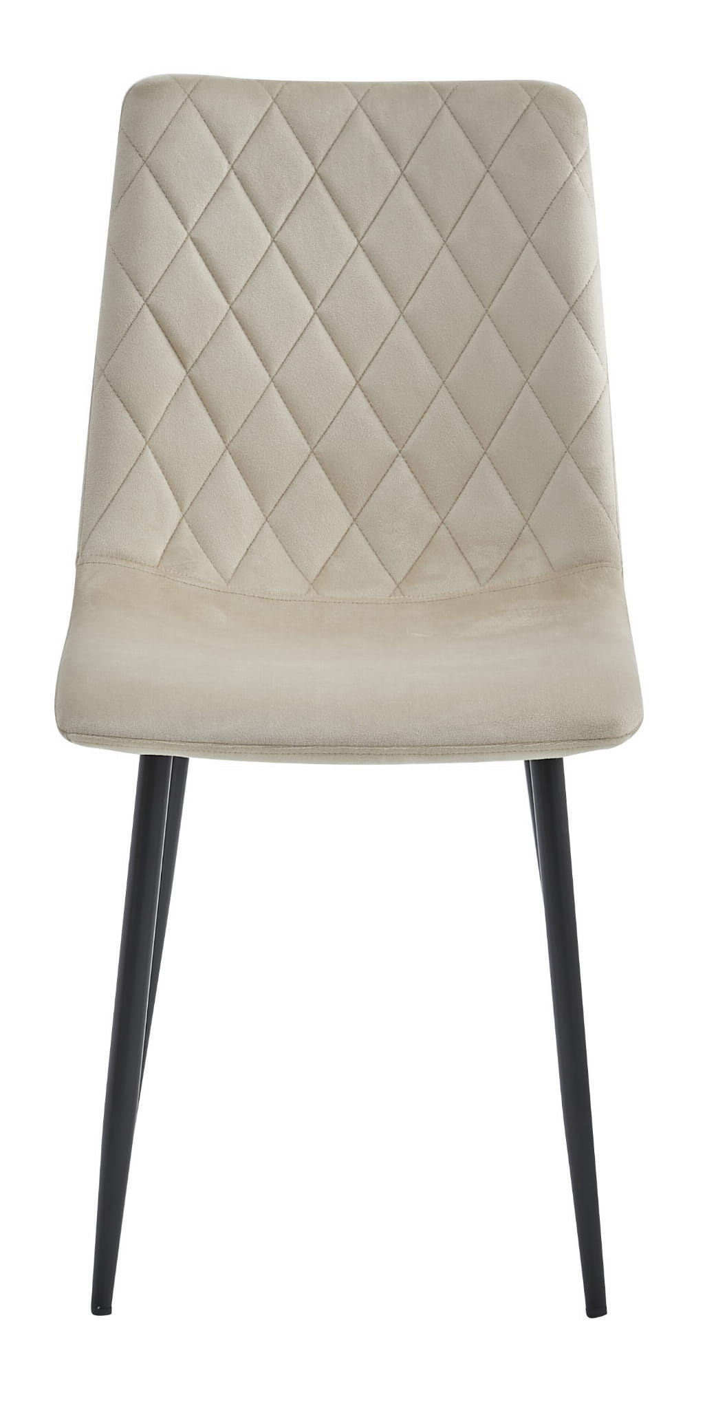 Stoel fluweel - 3 stuks - beige - zelfmontage